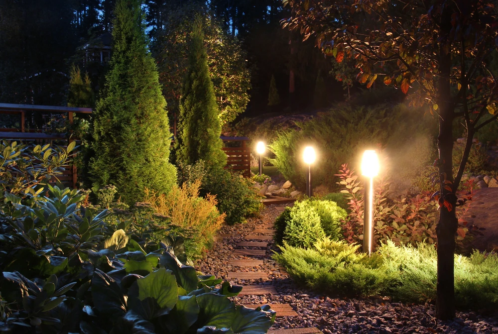Tuinverlichting in de achtertuin