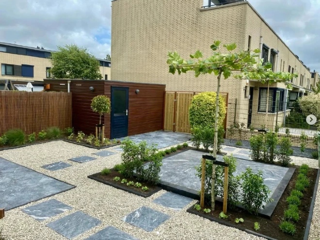 Gerenoveerde tuin in Vlaardingen